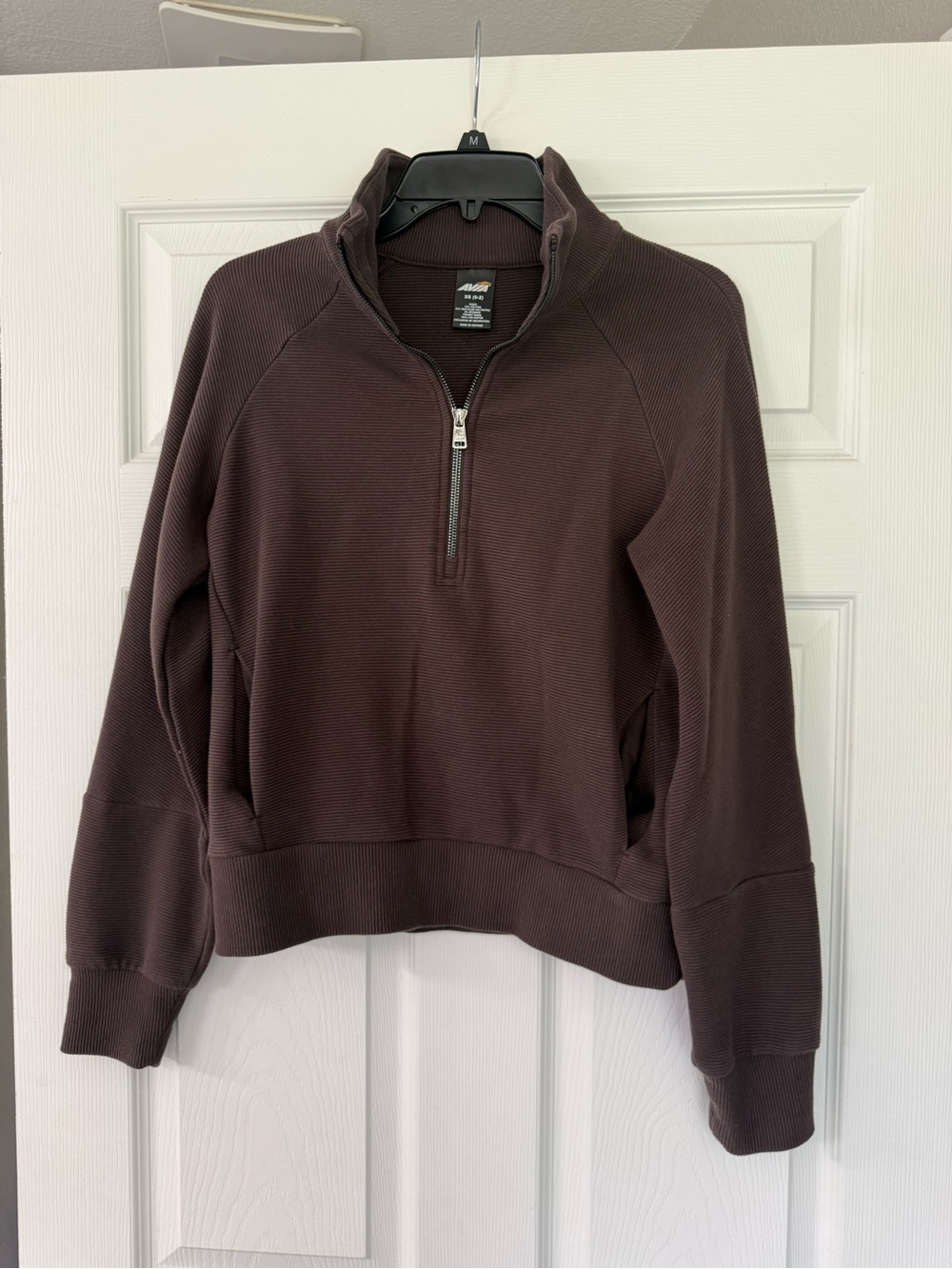 Avia Brown Half-Zip Pullover Sweatshirt